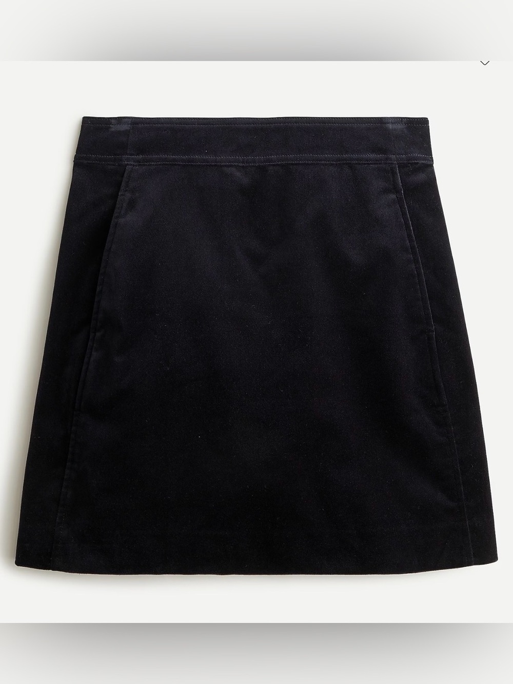 J. Crew Mini Skirt in Stretch Velvet Holiday Size 8